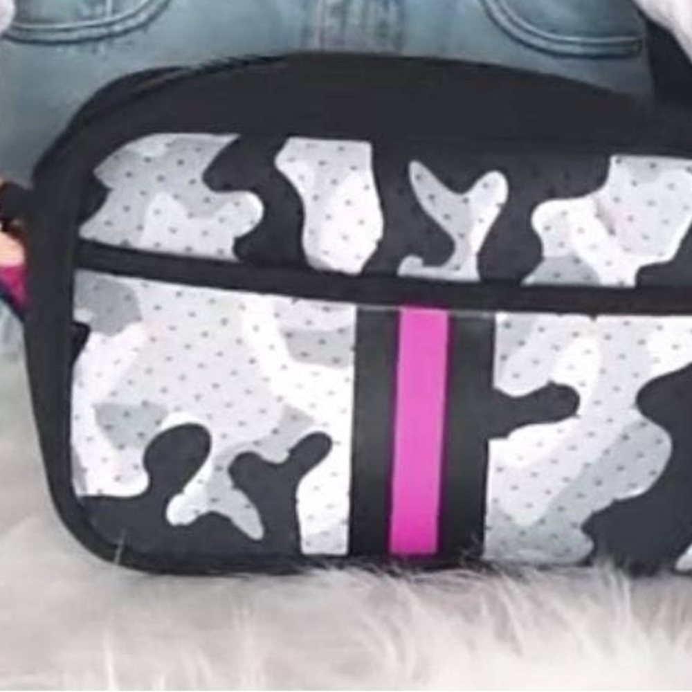Stylish Black and Pink Camouflage Women's Bag